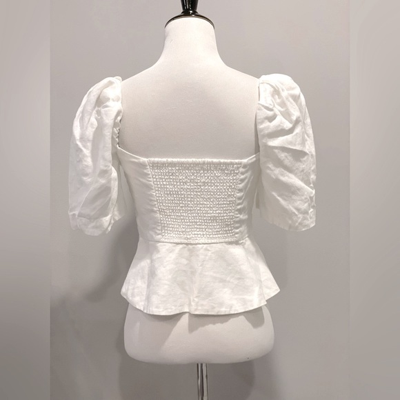 WILFRED Linen Puff Sleeve Top - Picture 3 of 5